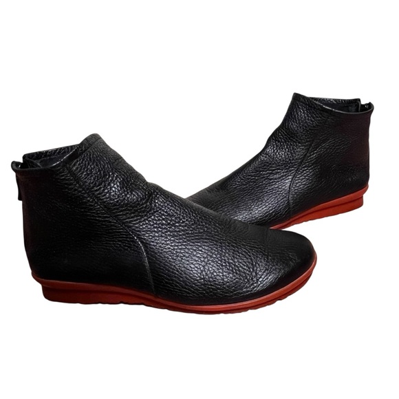 Arche ‘Baryky’ Soft Leather Zip Back Ankle Boot Red Sole 37 (6) - Picture 10 of 15